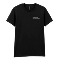 Black t-shirt with 'National Youth Choir' logo on a white background